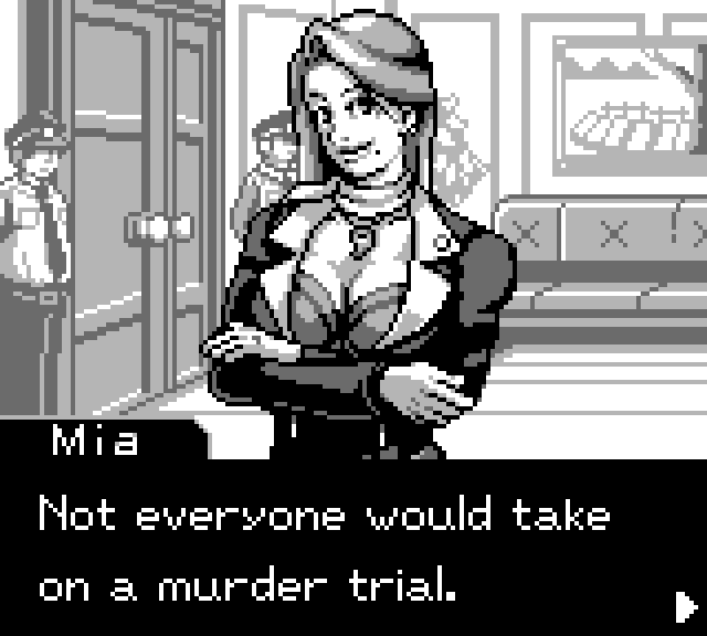 Phoenix Wright Game Boy Demake - Screenshot 2
