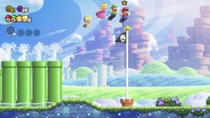 Mario et ses compagnons dans Super Mario Bros. Wonder