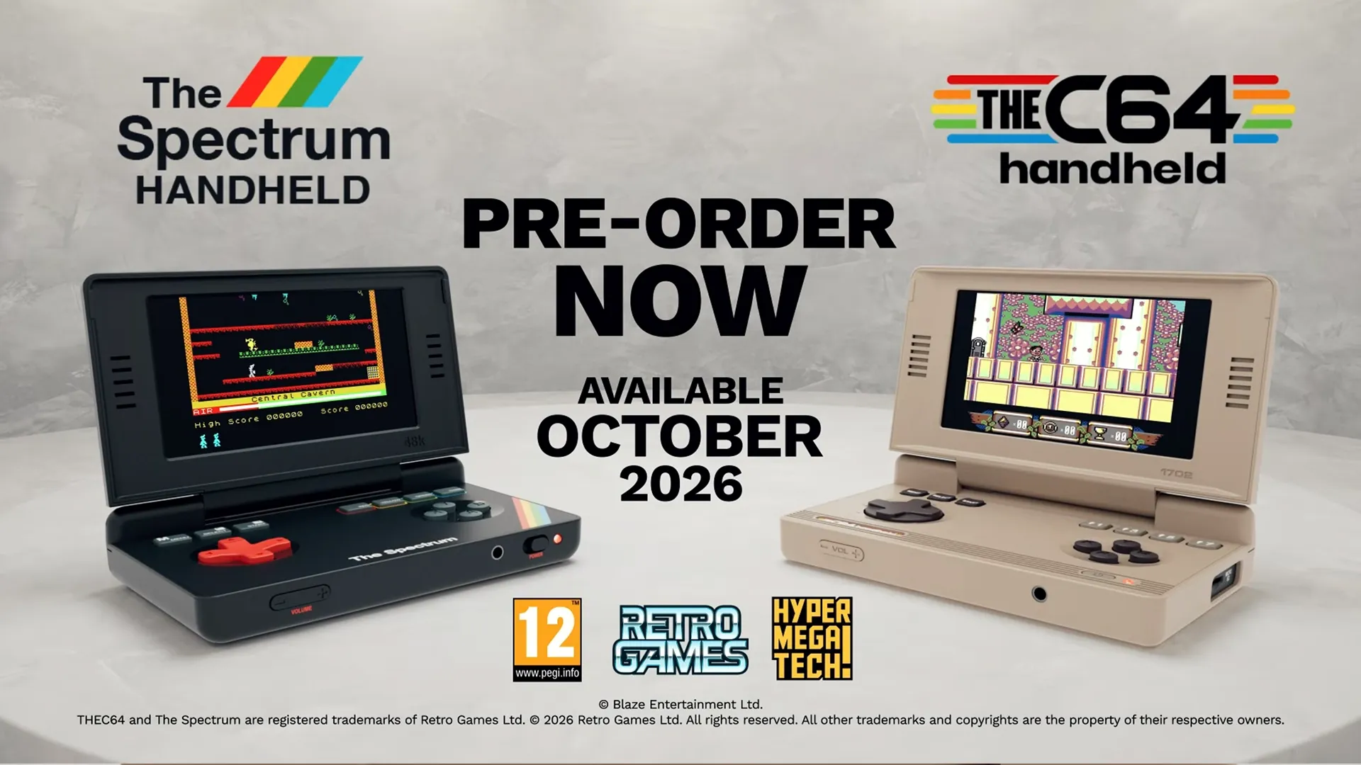 Date de sortie des consoles portables C64 et ZX Spectrum