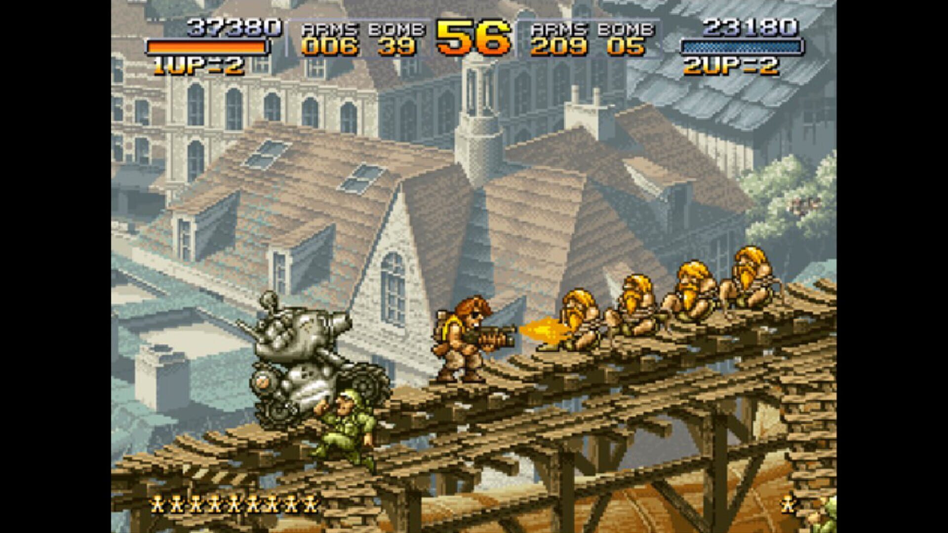 Autre capture de Metal Slug avec Marco Rossi en action