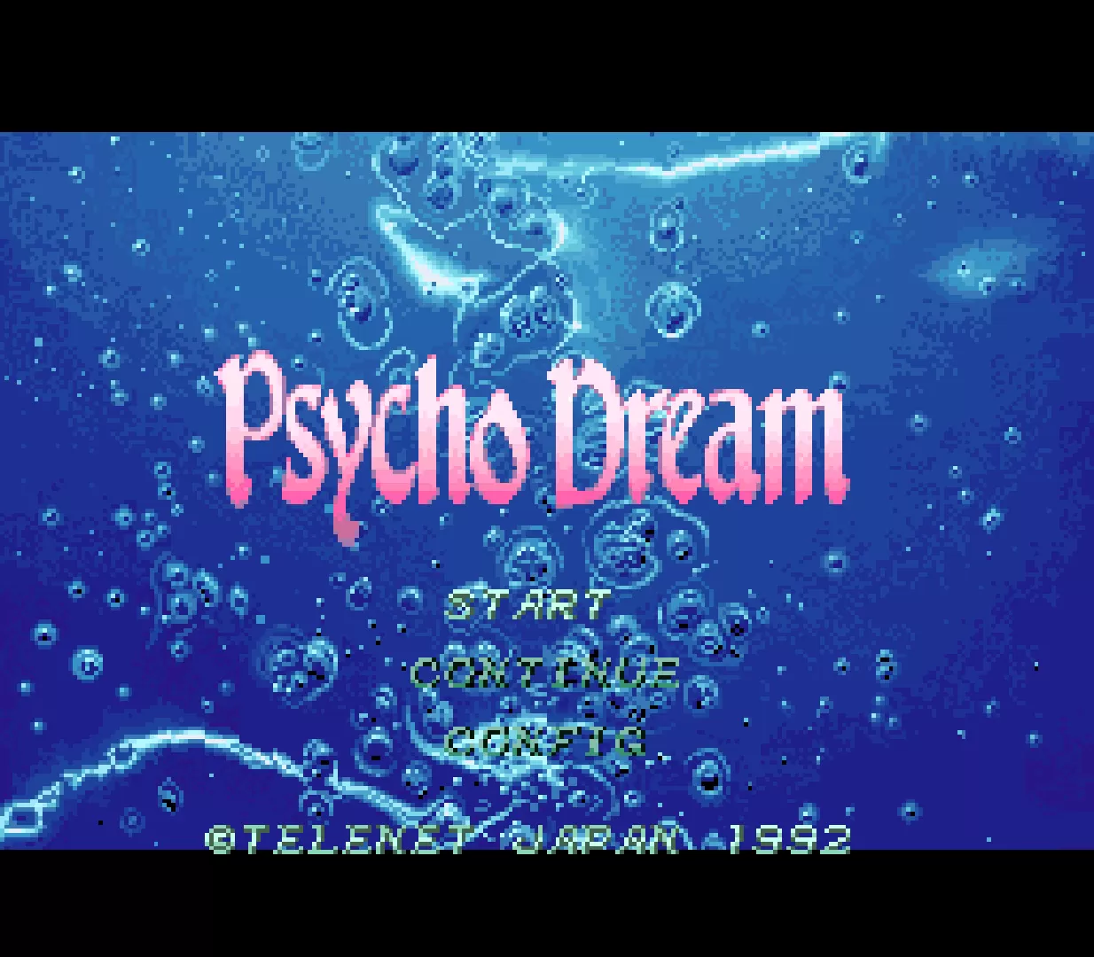 Psycho Dream sur SNES dans la réédition Retro-Bit