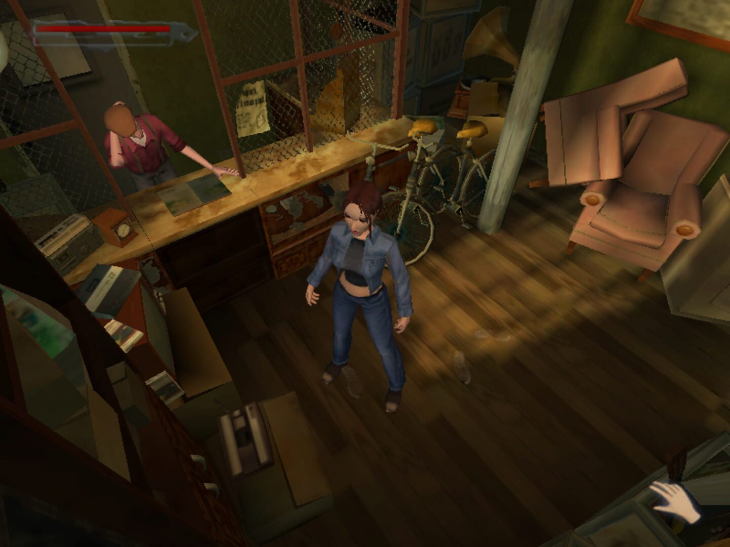 Tomb Raider porté sur Nintendo 64, Lara Croft dans une scène en jeu