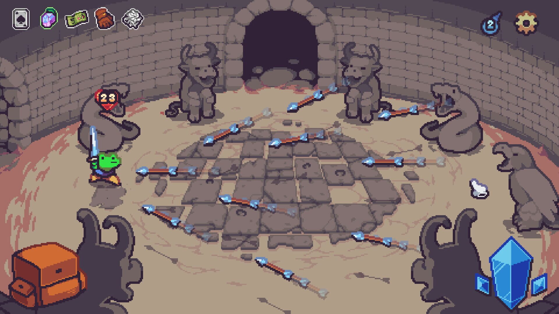 Combat dans Die in the Dungeon 1.0