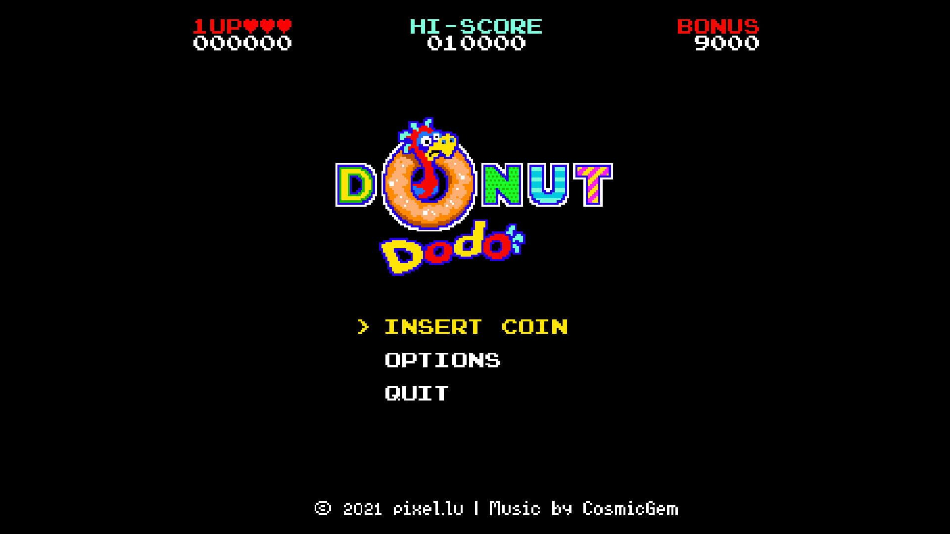 Donut Dodo sur un décor de chantier