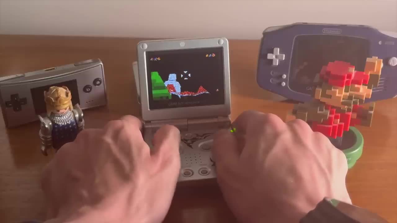 Autre capture du portage de Super Mario 64 sur Game Boy Advance