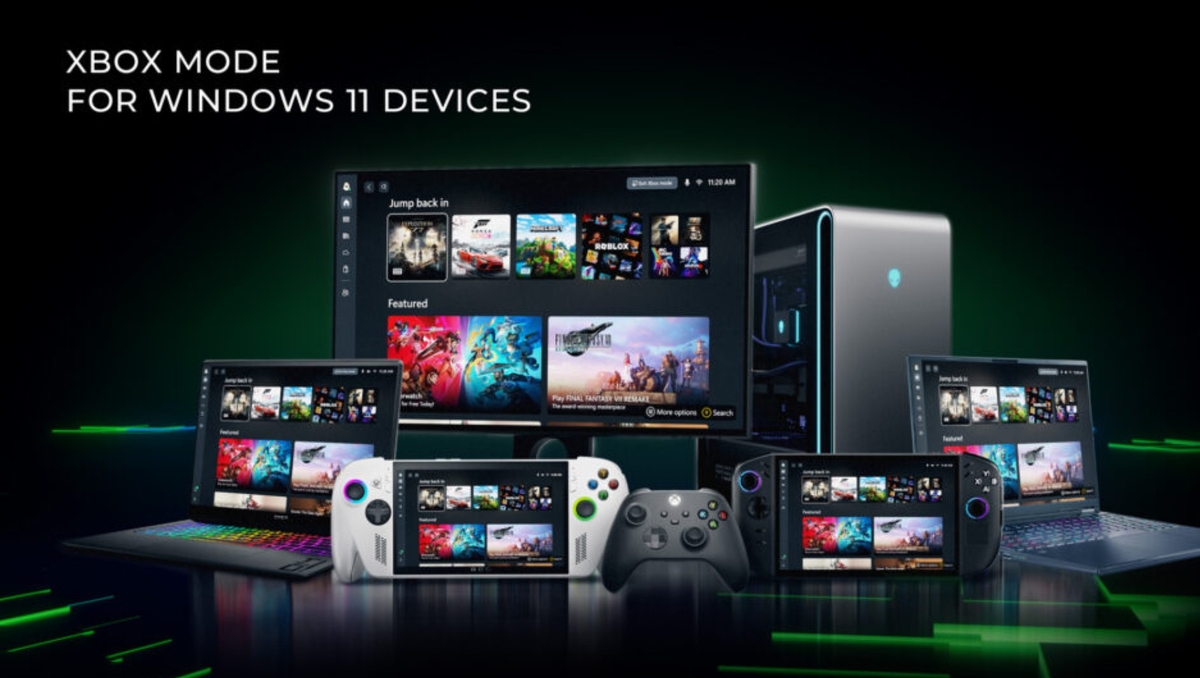 Interface du mode Xbox sur Windows 11