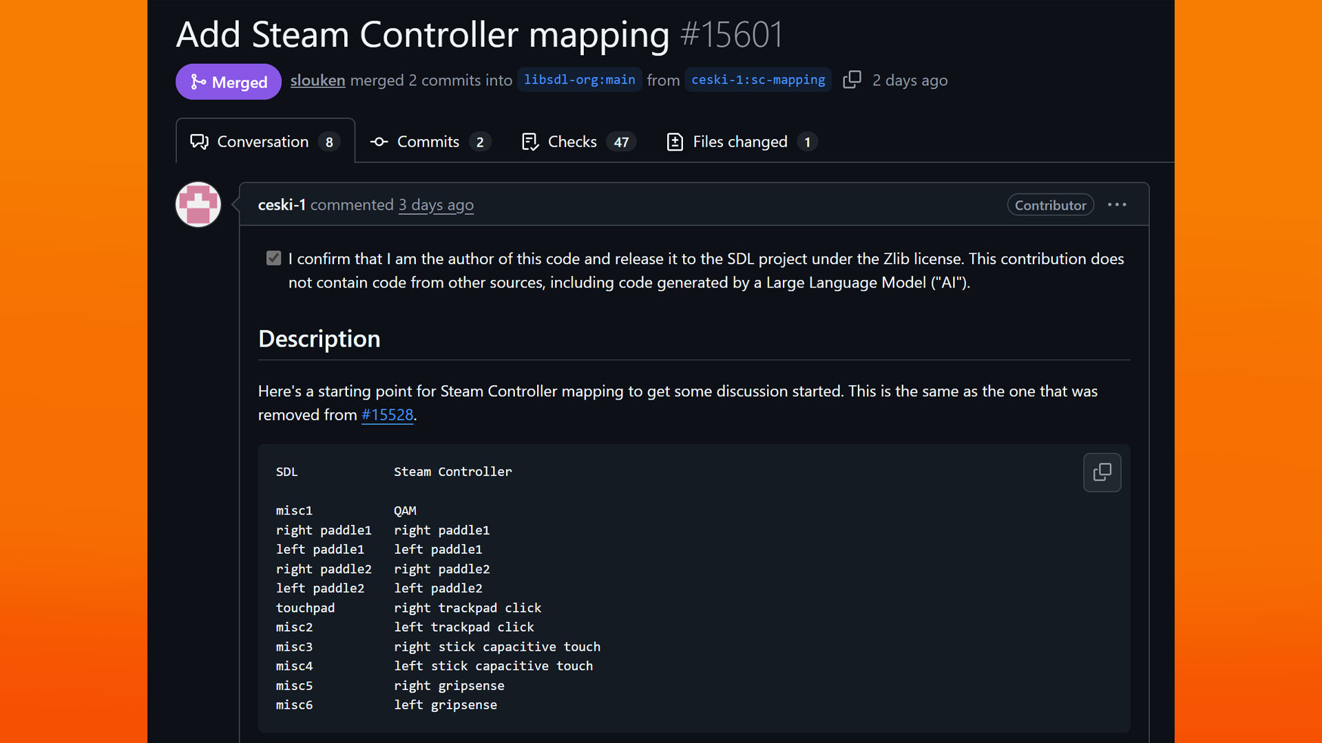 Steam Controller avec prise en charge SDL complète