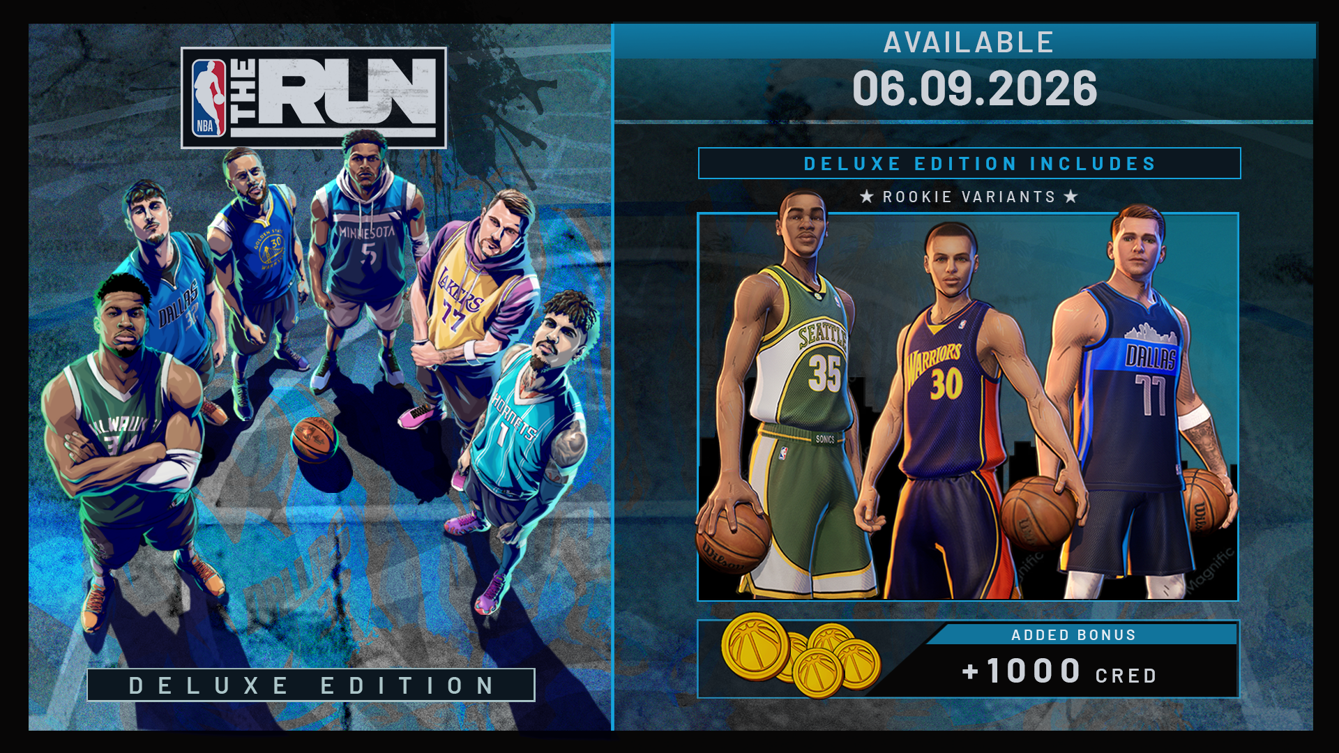 Visuel officiel de l’édition Deluxe de NBA The Run