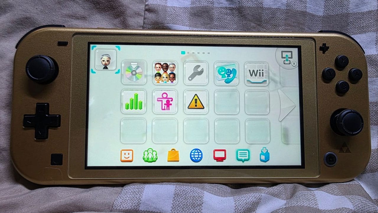 Une Nintendo Switch utilisée comme GamePad de Wii U
