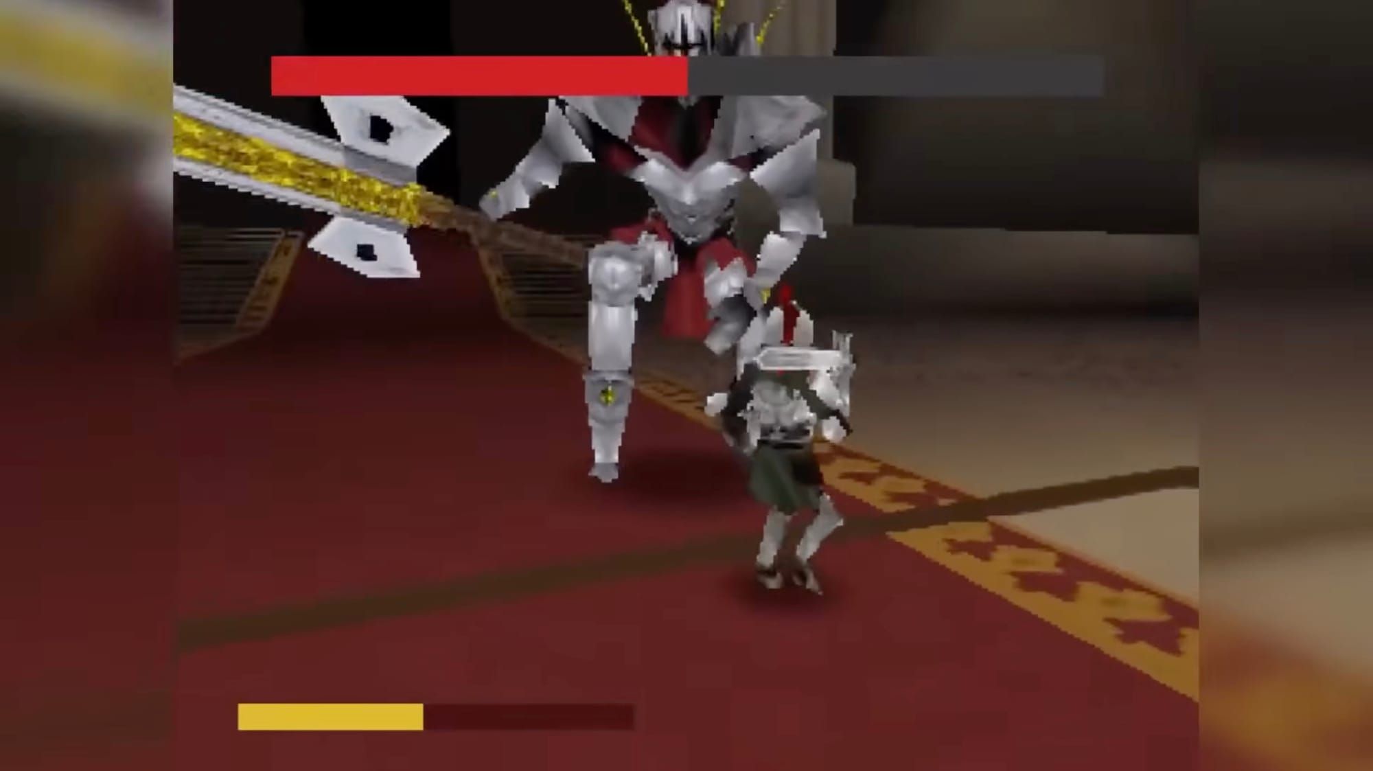 Combat de boss façon Elden Ring sur Nintendo 64
