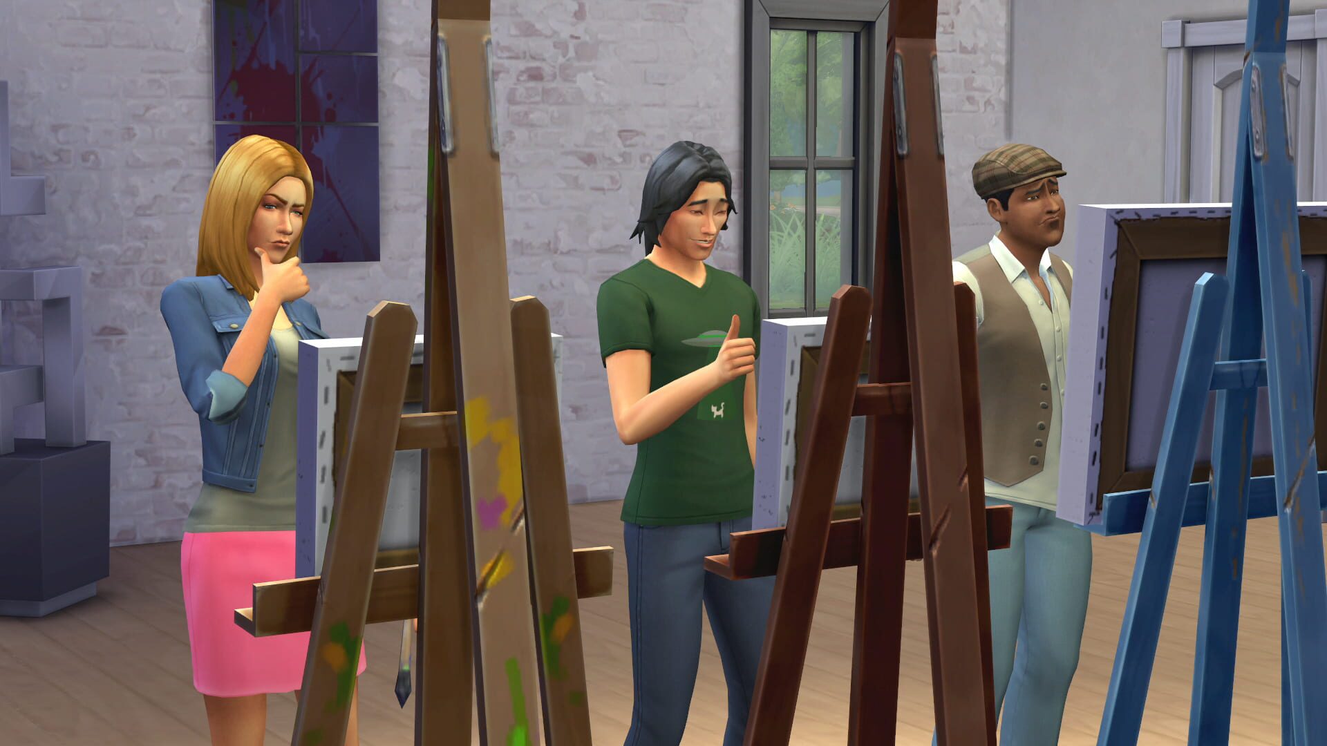 Screenshot de The Sims 4 avec le nouveau tapis de jeu pour nourrisson