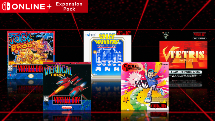 Annonce officielle Nintendo des cinq jeux Virtual Boy ajoutés à Nintendo Switch Online