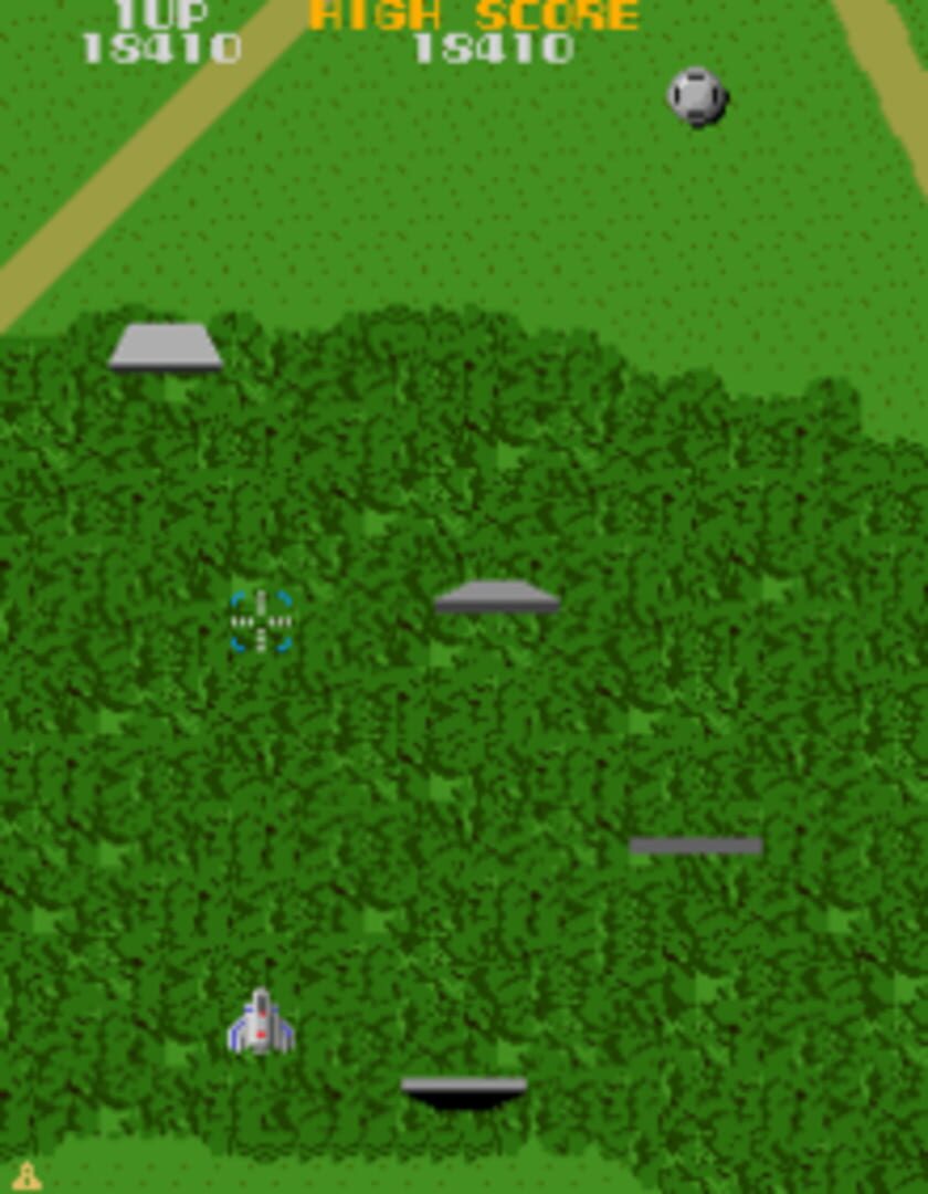 Capture du portage de Xevious sur Amstrad CPC