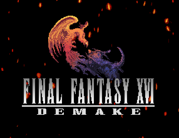 Écran-titre du demake SNES de Final Fantasy XVI
