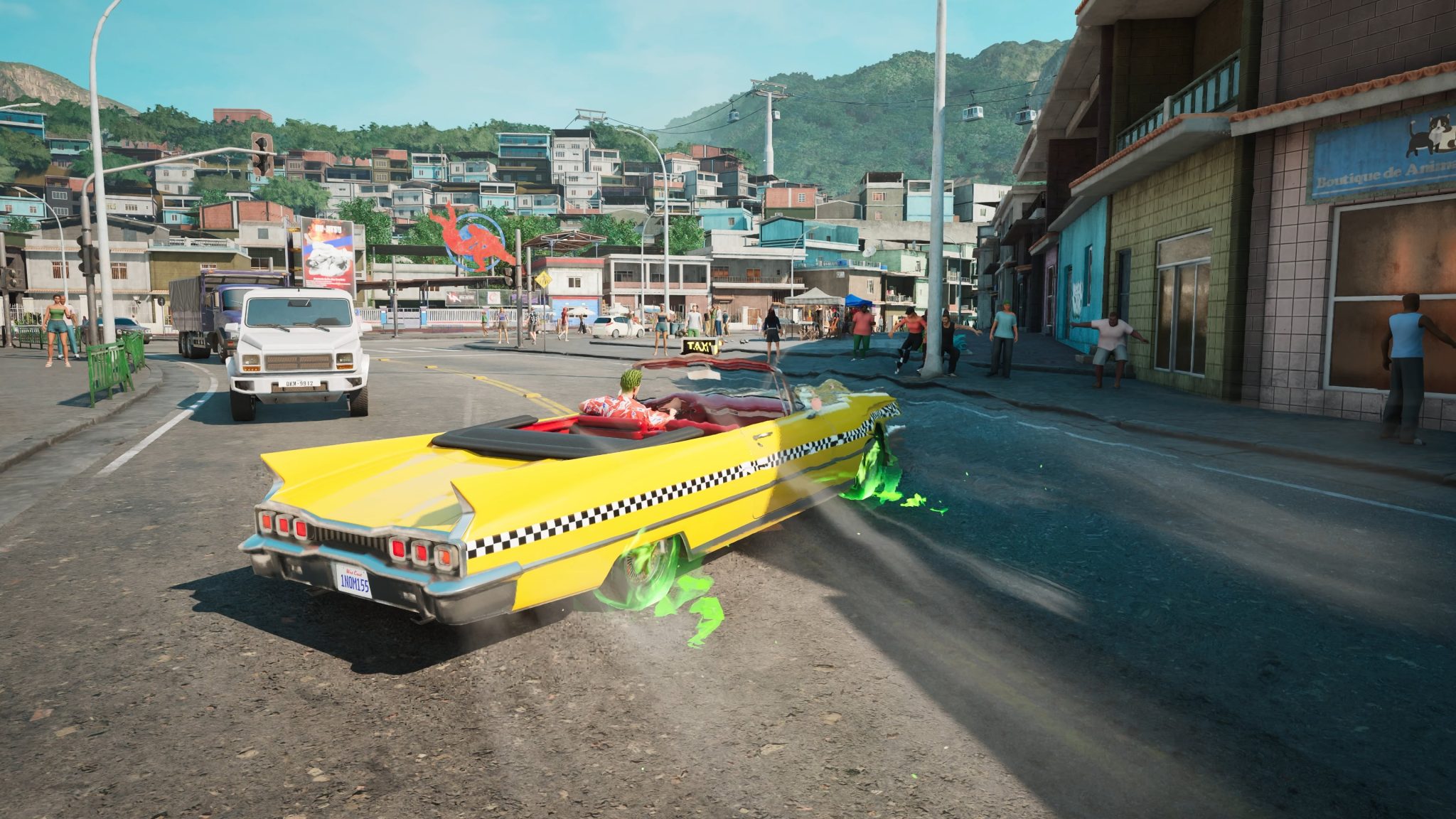 Screenshot de Crazy Taxi: World Tour dans le décor brésilien