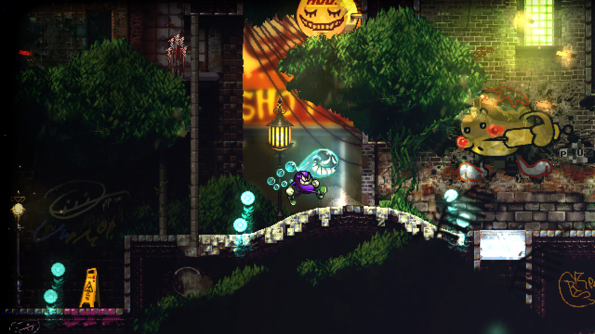 Capture officielle de DownSouth en pixel art