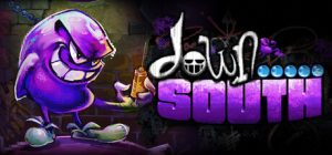 Logo et personnage de DownSouth sur l’illustration officielle Steam