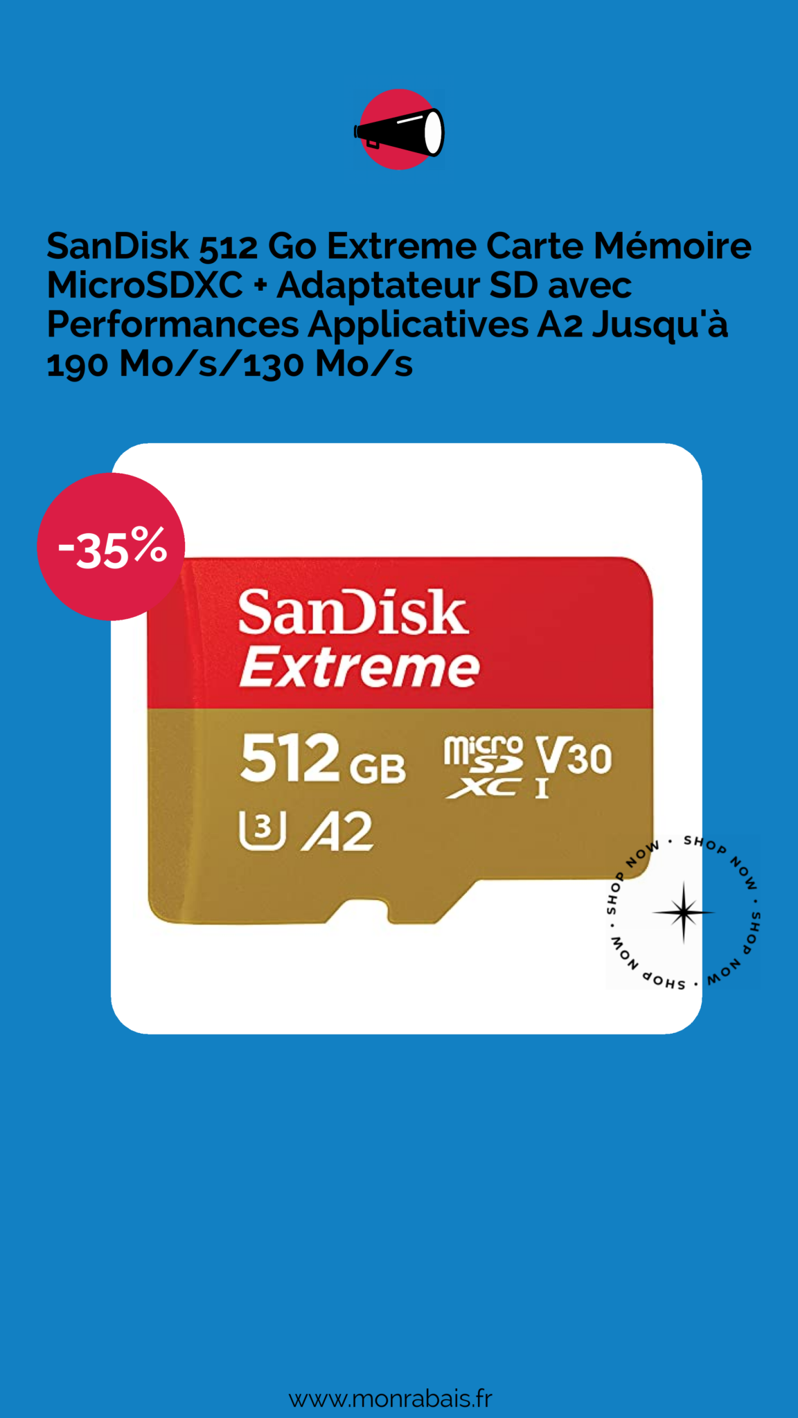 Carte microSDXC Express Emtec 512 Go