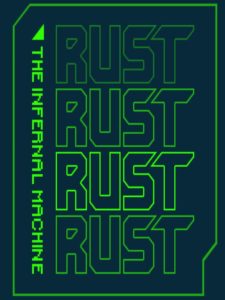 Logo officiel de Rust sur fond vert