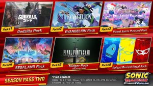 Sonic Racing: CrossWorlds, feuille de route Season Pass Two