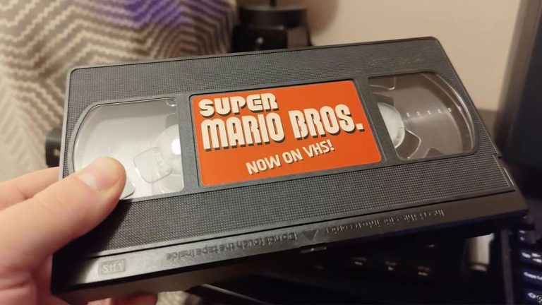 Super Mario Bros. sur cassette VHS